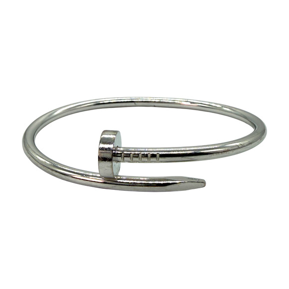 Cartier Juste un Clou Bracelet Classic Model 18k White Gold Size 18 Box Papers - Picture 2 of 16